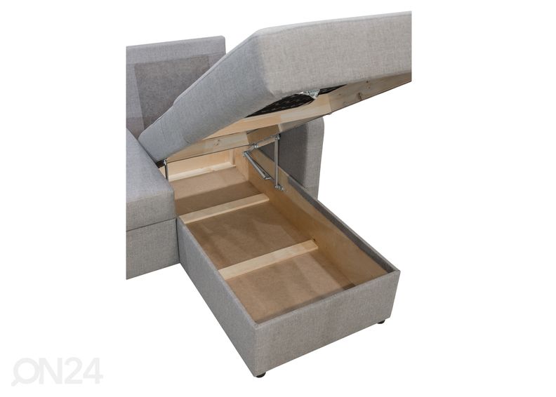 Pesukastiga nurgadiivanvoodi Karet XL 216 cm suurendatud