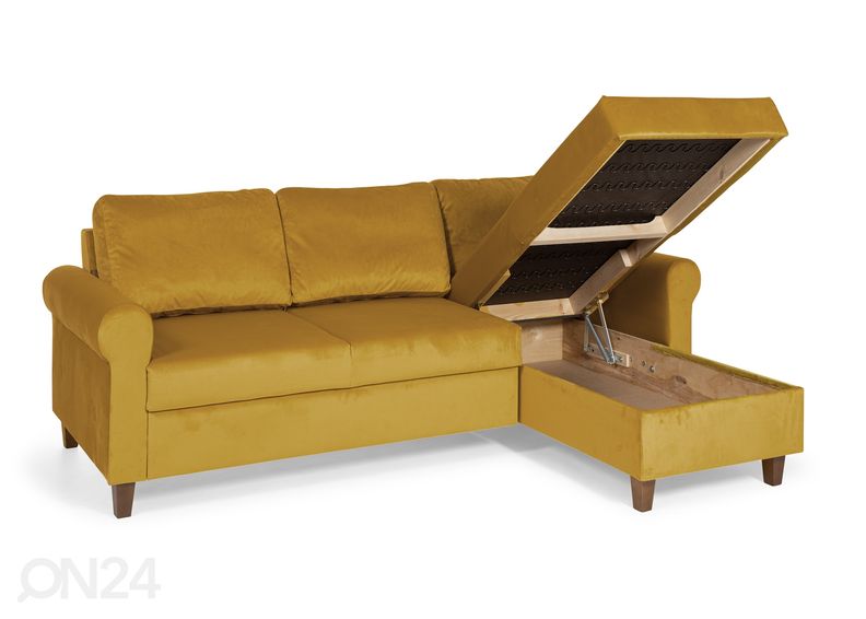 Pesukastiga nurgadiivanvoodi Marry suurendatud