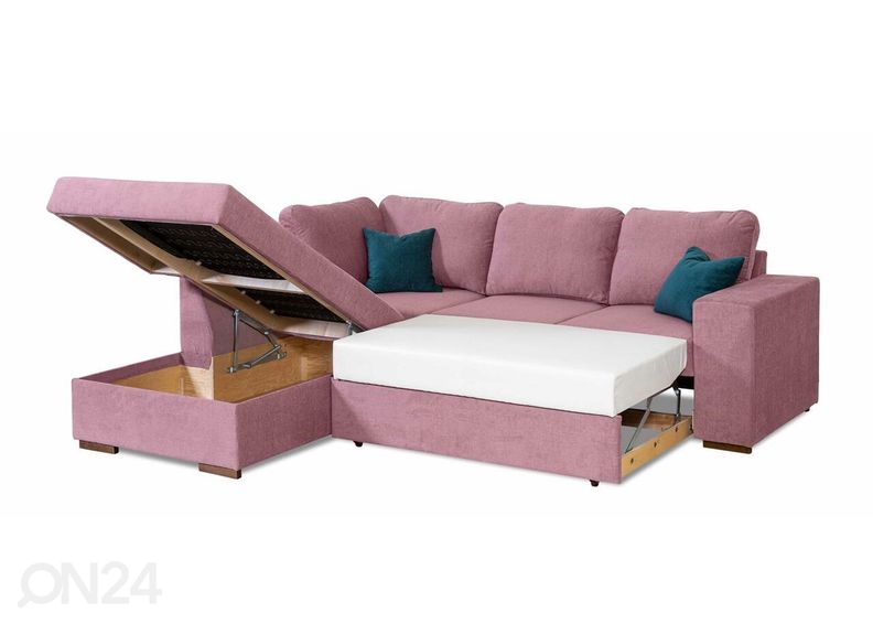 Pesukastiga nurgadiivanvoodi Nora suurendatud