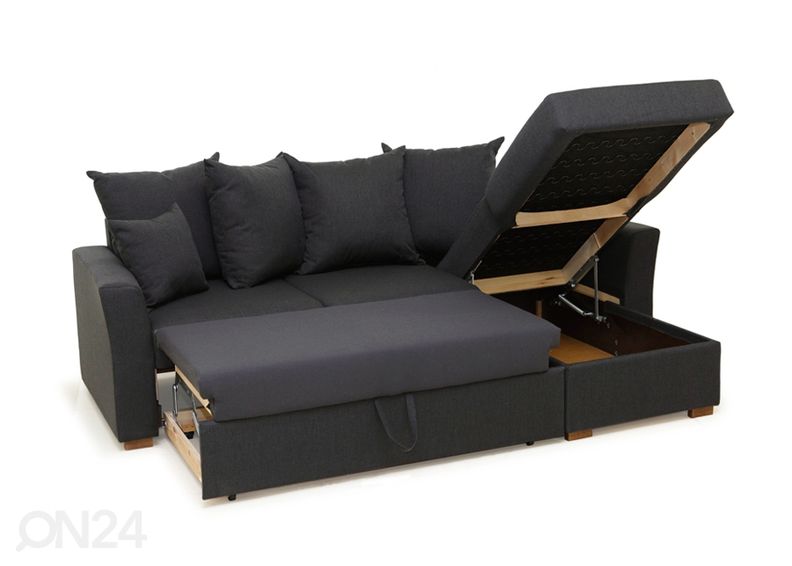 Pesukastiga nurgadiivanvoodi Polo suurendatud