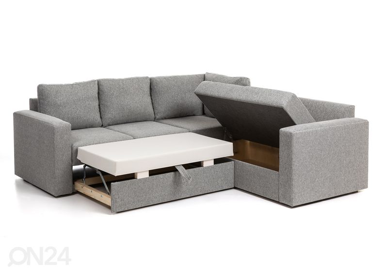 Pesukastiga nurgadiivanvoodi Roma 2N2 suurendatud