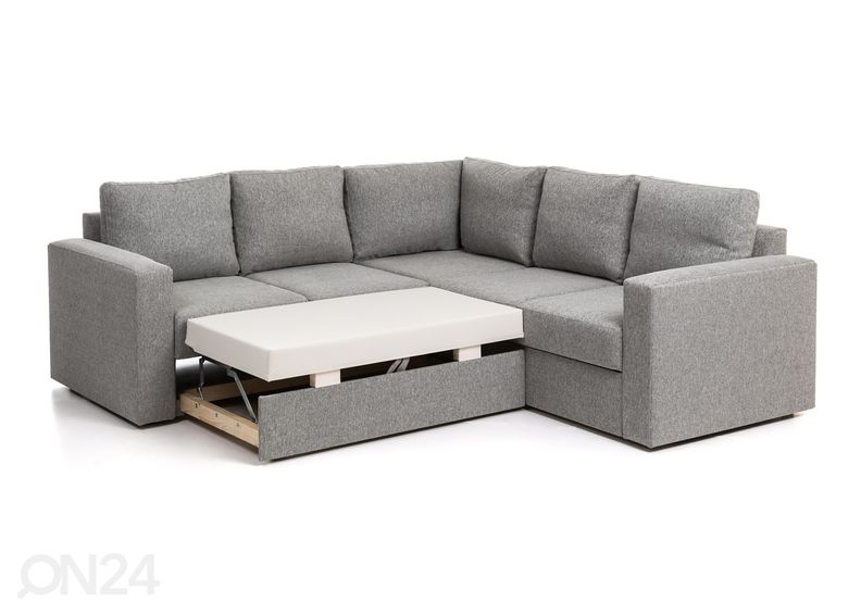 Pesukastiga nurgadiivanvoodi Roma 2N2 suurendatud