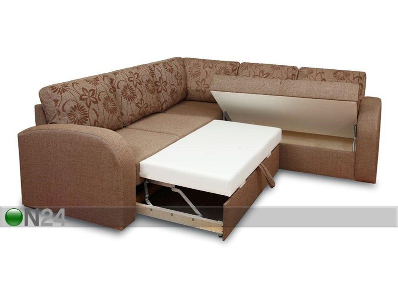 Pesukastiga nurgadiivanvoodi Rowena suurendatud