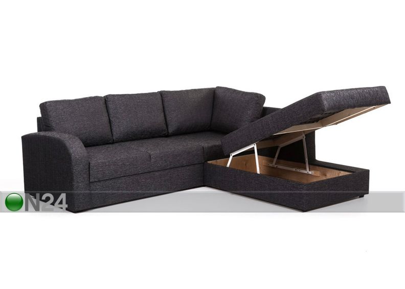 Pesukastiga nurgadiivanvoodi Rowena suurendatud