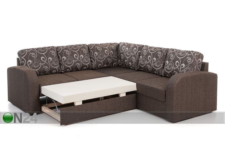 Pesukastiga nurgadiivanvoodi Rowena suurendatud