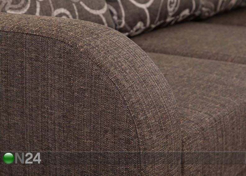 Pesukastiga nurgadiivanvoodi Rowena suurendatud