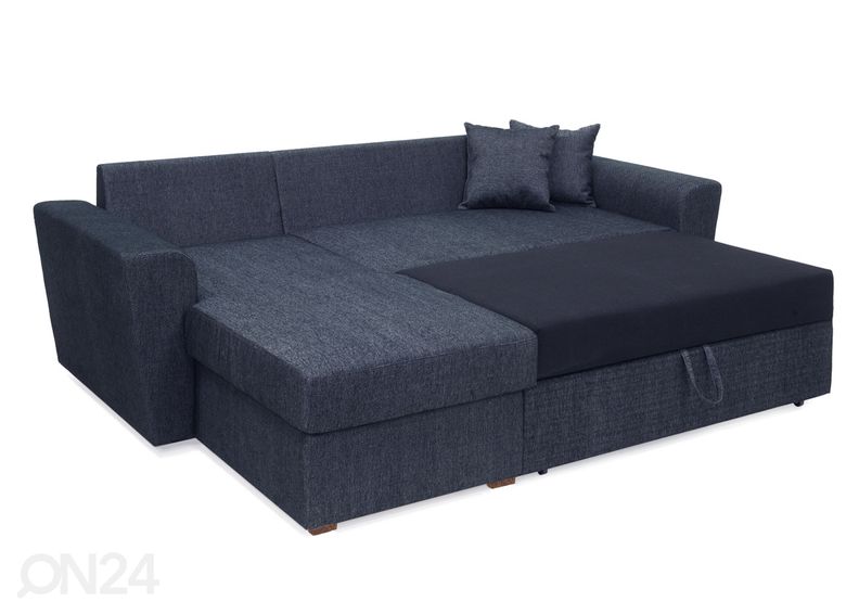 Pesukastiga nurgadiivanvoodi Silver suurendatud