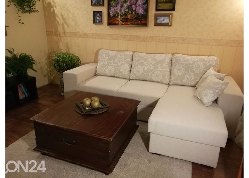 Pesukastiga nurgadiivanvoodi Tuuli suurendatud