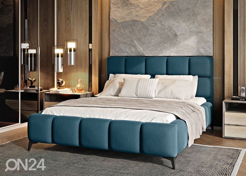 Pesukastiga voodi 140x200 cm suurendatud