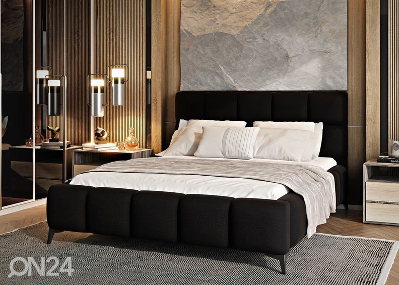 Pesukastiga voodi 140x200 cm suurendatud