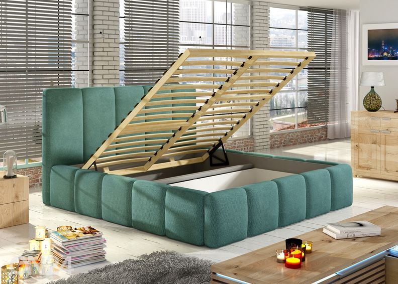 Pesukastiga voodi 140x200 cm suurendatud