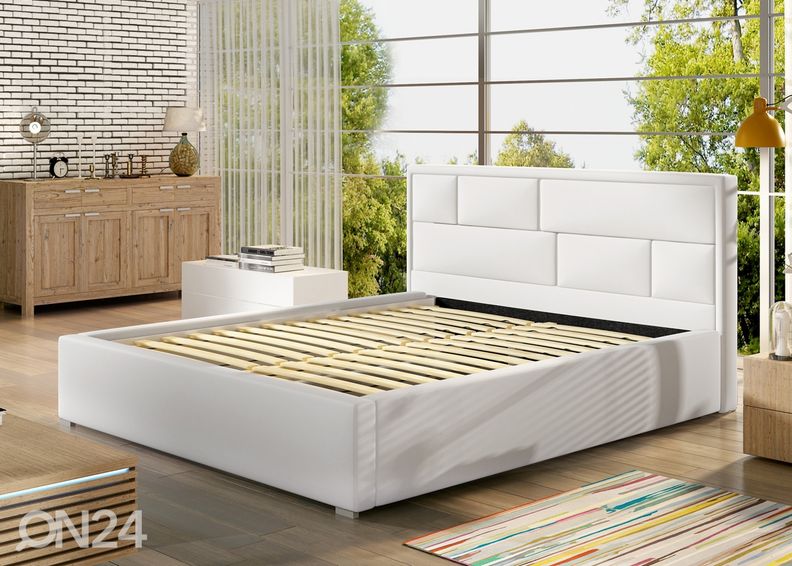 Pesukastiga voodi 140x200 cm suurendatud