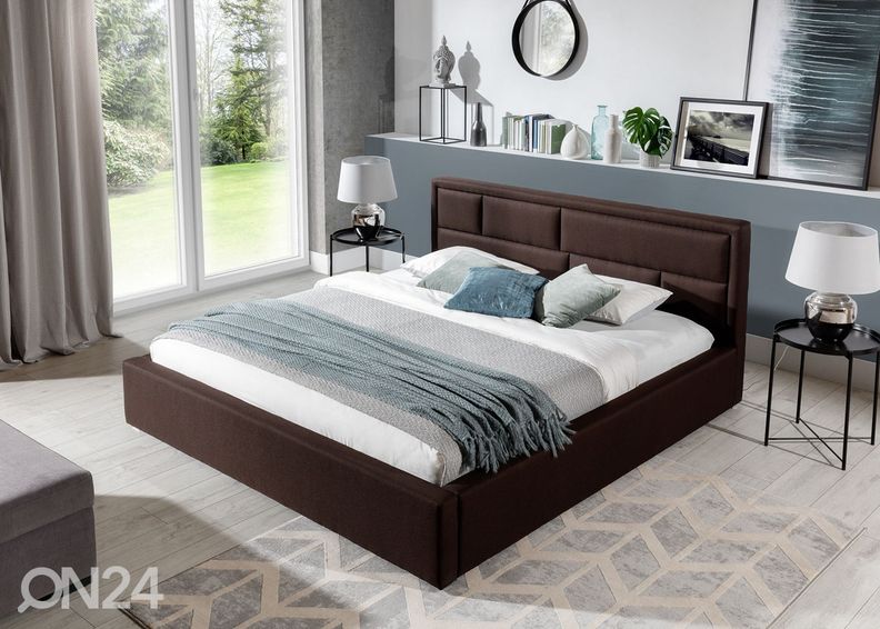 Pesukastiga voodi 140x200 cm suurendatud