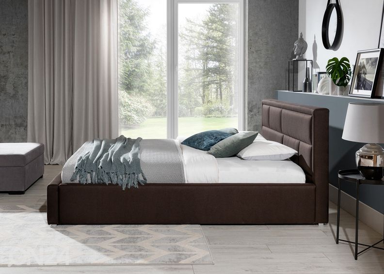 Pesukastiga voodi 140x200 cm suurendatud