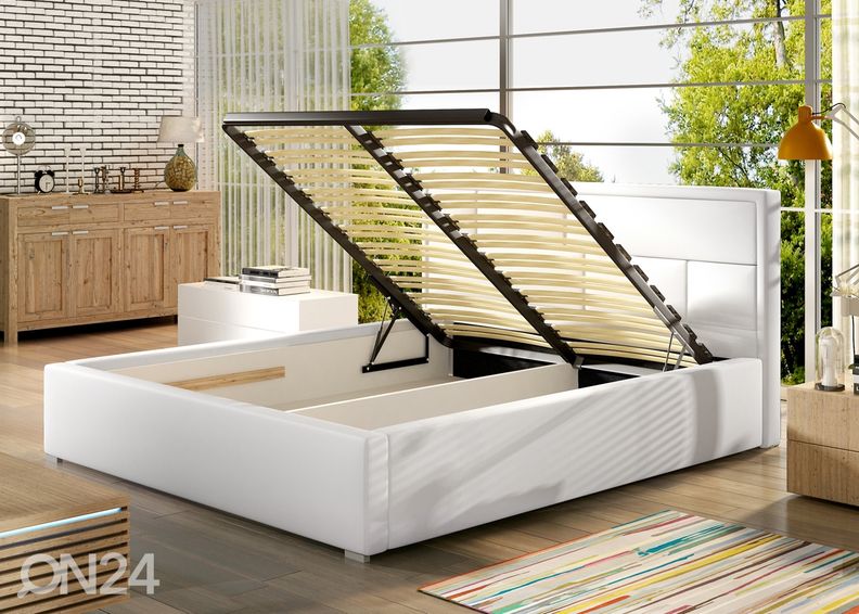 Pesukastiga voodi 140x200 cm suurendatud