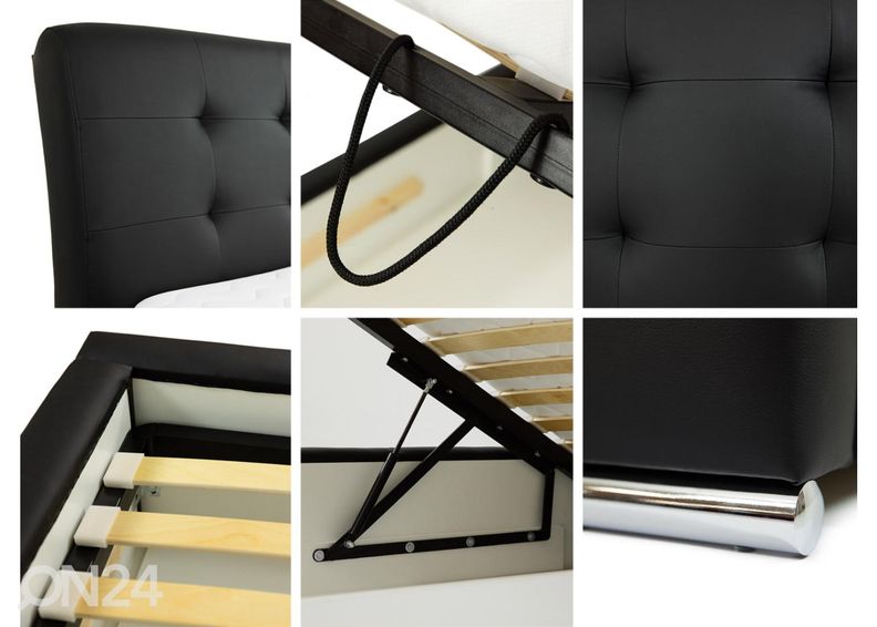 Pesukastiga voodi 180x200 cm suurendatud