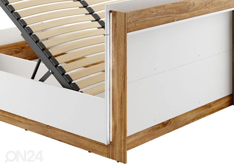 Pesukastiga voodi 180x200 cm + valgustus suurendatud