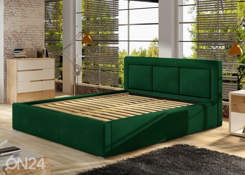 Pesukastiga voodi 200x200 cm suurendatud