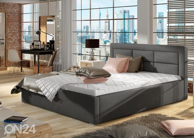 Pesukastiga voodi 200x200 cm suurendatud