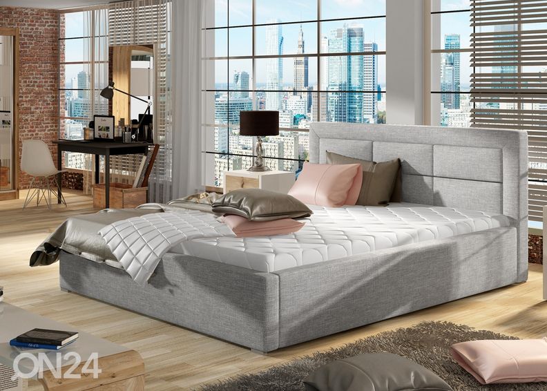 Pesukastiga voodi 200x200 cm suurendatud