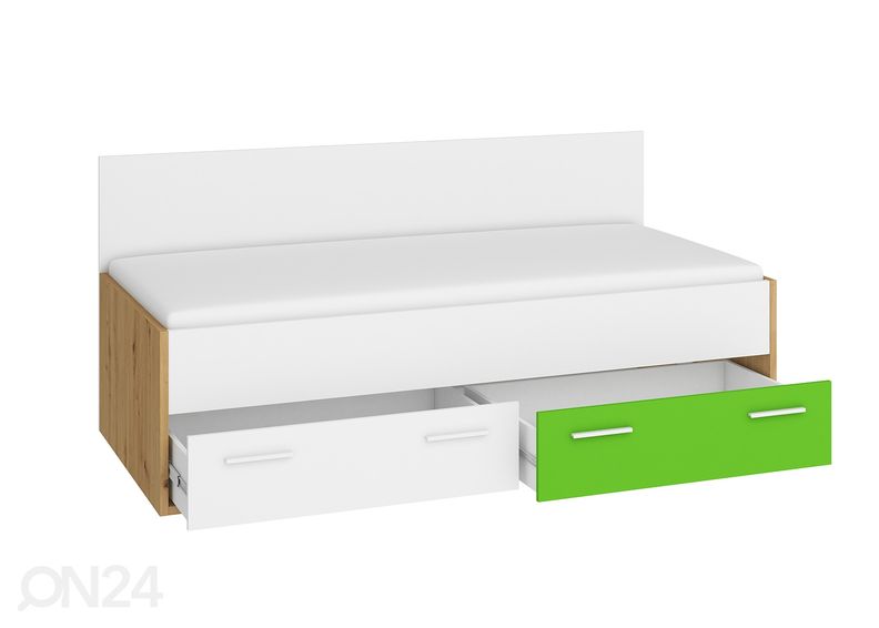 Pesukastiga voodi 90x200 cm suurendatud