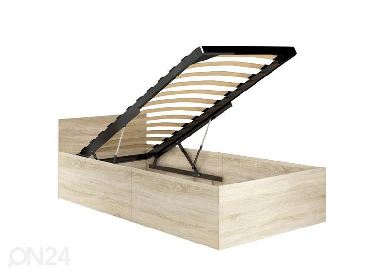 Pesukastiga voodi 90x200 cm suurendatud