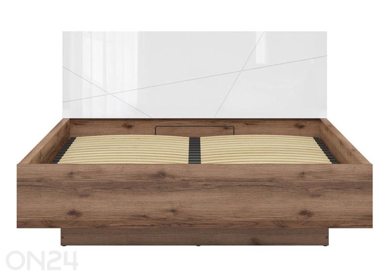 Pesukastiga voodi Forn 160x200 cm suurendatud