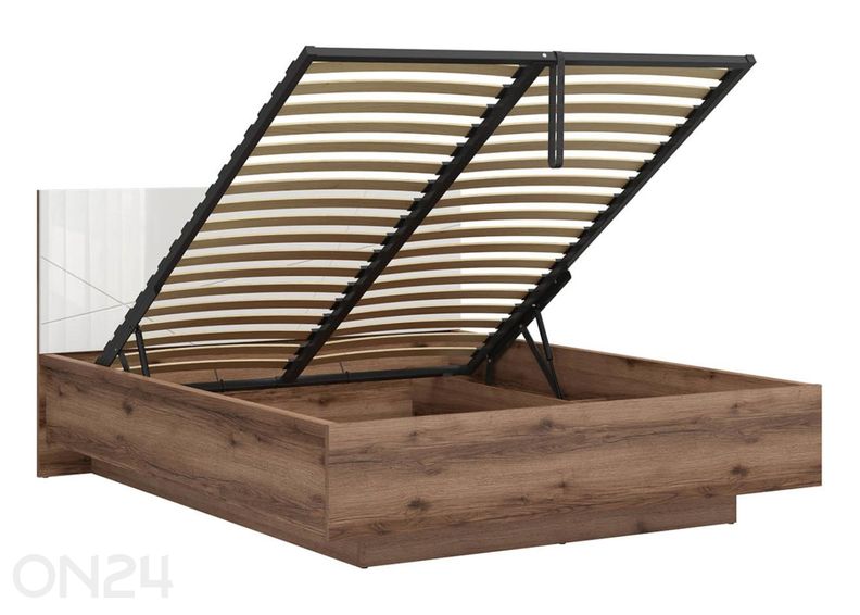 Pesukastiga voodi Forn 160x200 cm suurendatud