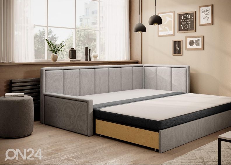 Pesukastiga voodi Kiel suurendatud