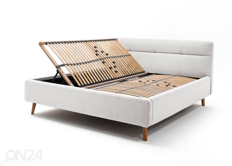 Pesukastiga voodi Lotte 160x200 cm suurendatud