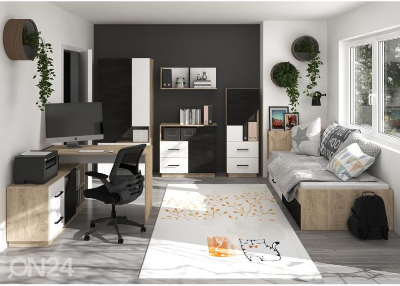 Pesukastiga voodi Pax 90x200 cm suurendatud