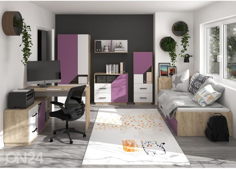 Pesukastiga voodi Pax 90x200 cm suurendatud