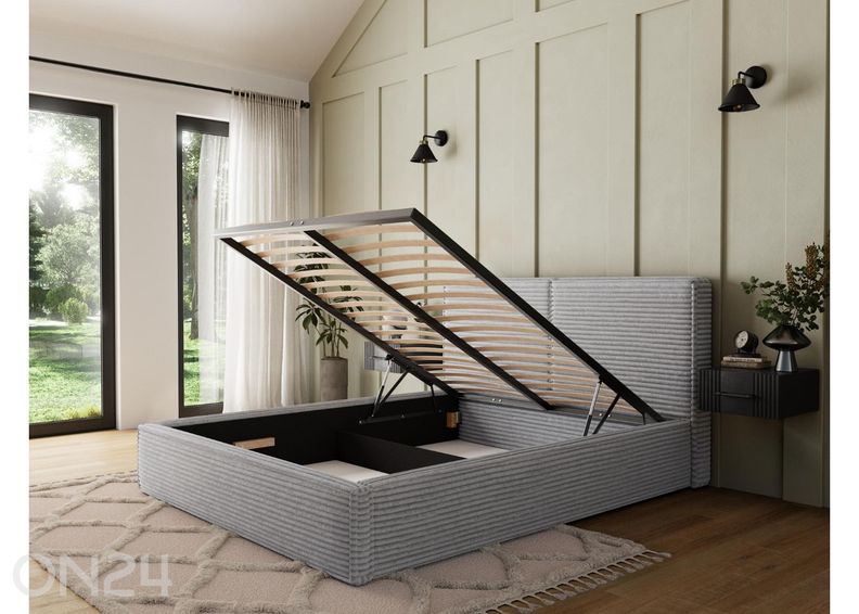 Pesukastiga voodi Pesillo 180x200 cm suurendatud