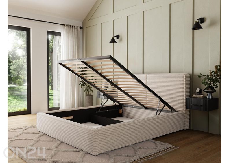 Pesukastiga voodi Pesillo 180x200 cm suurendatud