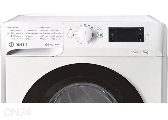 Pesumasin Indesit MTWSE61252WKEE suurendatud