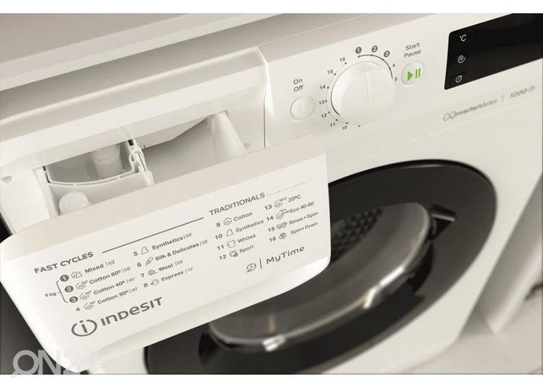 Pesumasin Indesit MTWSE61294WKEE suurendatud