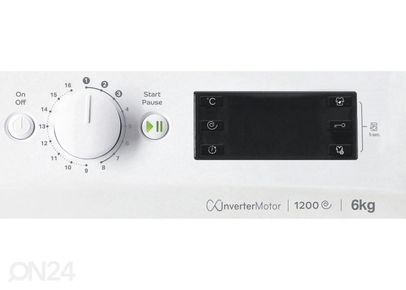 Pesumasin Indesit MTWSE61294WKEE suurendatud