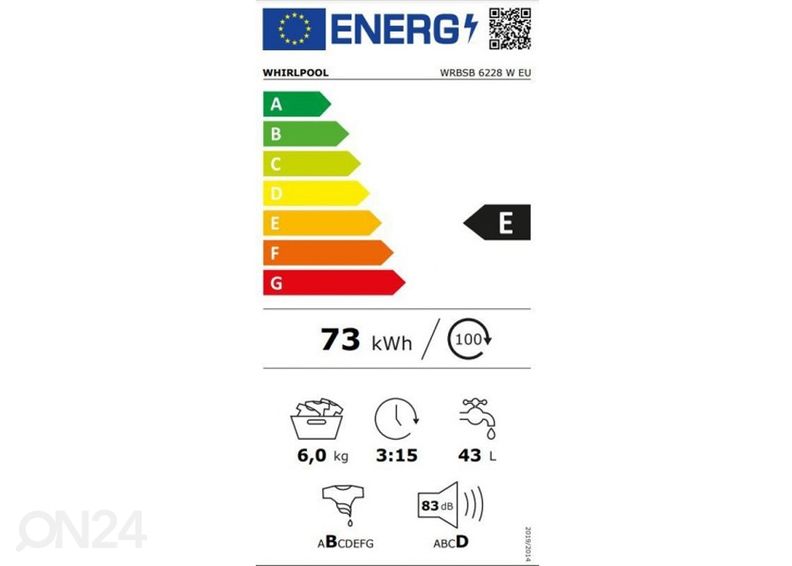 Pesumasin Whirlpool WRBSB6228WEU suurendatud