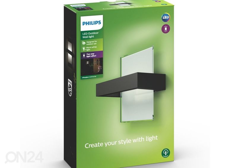 Philips Afterglow seinavalgusti 2x4,5 W 1000lm 2700K suurendatud