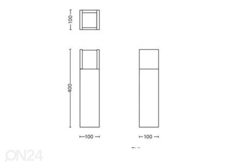 Philips Arbour pedestal 1x6 W 600lm 2700K suurendatud