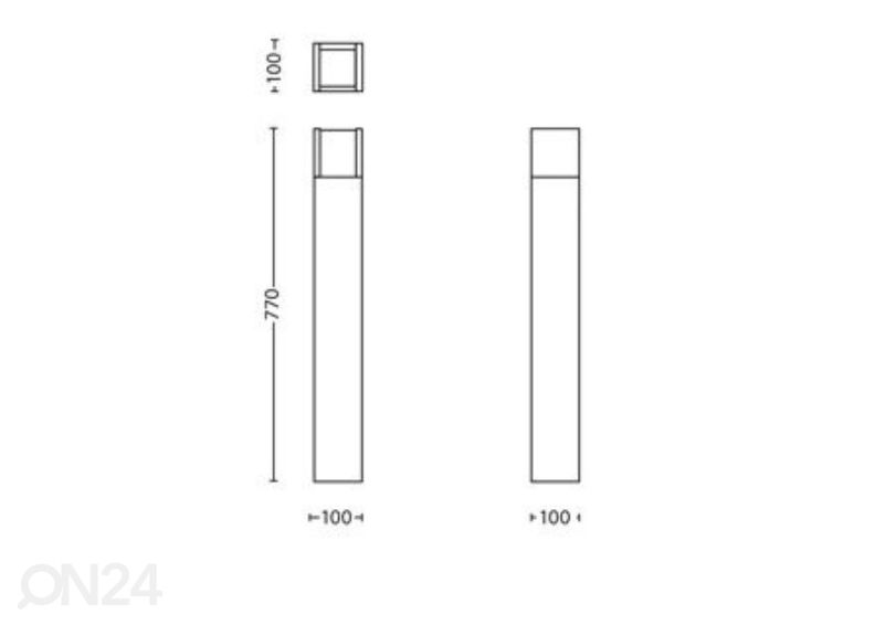 Philips Arbour postvalgusti 1x6 W 600lm 4000K suurendatud
