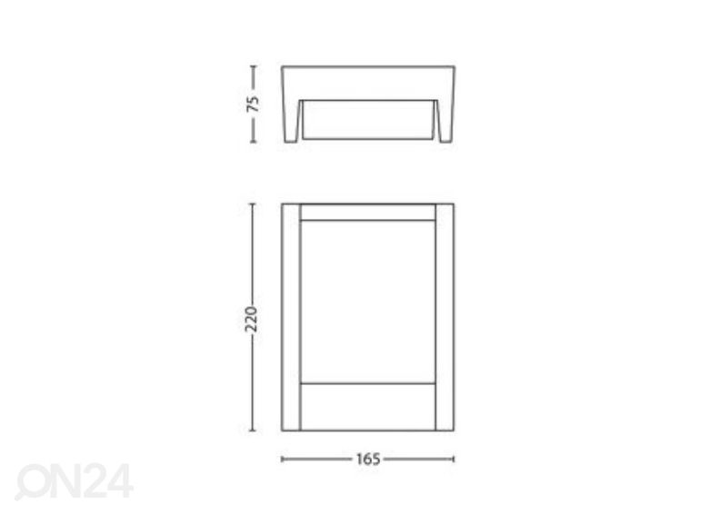 Philips Arbour seinavalgusti liikumisandusriga 1x6 W 600lm 4000K suurendatud