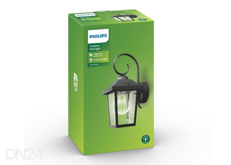Philips Buzzard seinalatern 1xE27 suurendatud