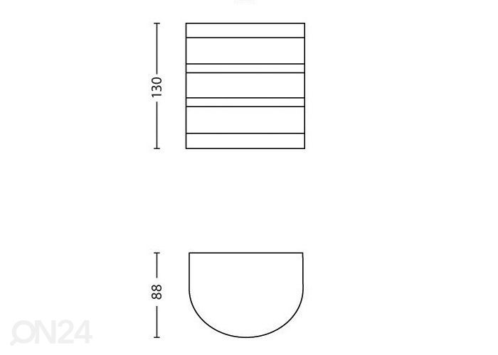 Philips Calgary seinalamp 3W 270lm 2700K suurendatud