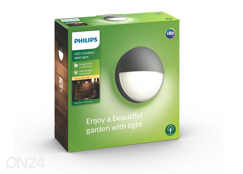 Philips Capricorn seinavalgusti 1x6 W 600lm 2700K suurendatud