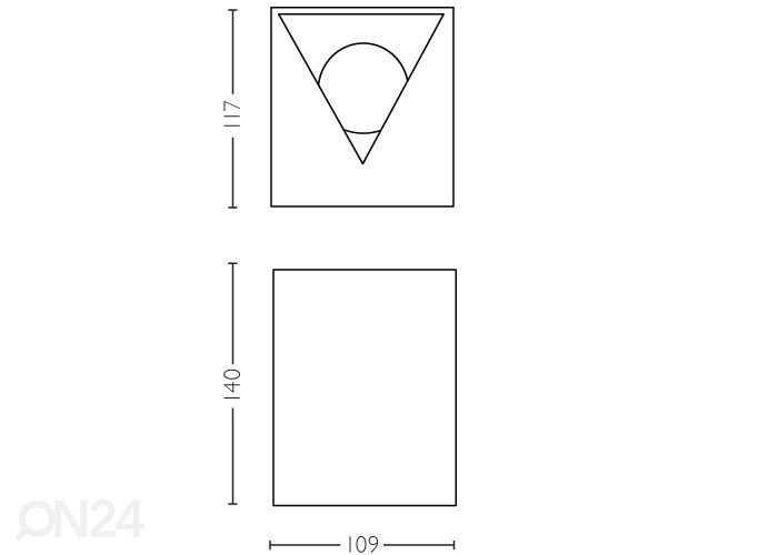 Philips Cistus seinavalgusti 2 x 4,5 W 1000lm 2700K suurendatud