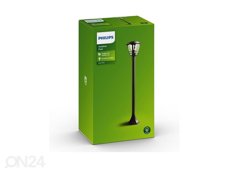 Philips Creek postvalgusti E27 must suurendatud