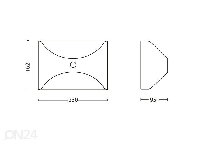 Philips Herb seinavalgusti liikumisandusriga 1x6 W 600lm 2700K suurendatud