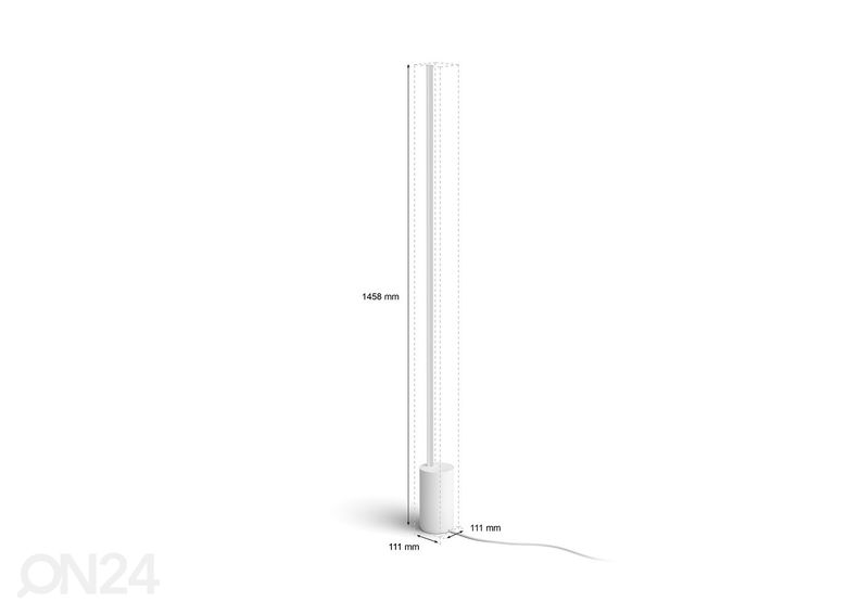 Philips Hue White and Color ambience sujuva toonivahetusega põrandalamp Signe suurendatud