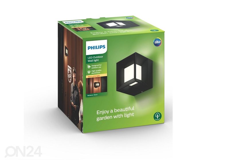 Philips Parterre seinalamp 8 W 800lm 2700K suurendatud